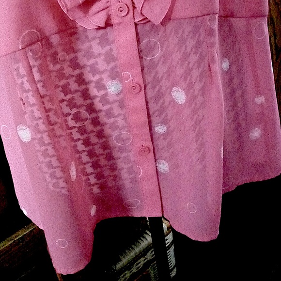 JM COLLECTION Blouse Size 16 & NWT Enamel Bracelet - Picture 6 of 7